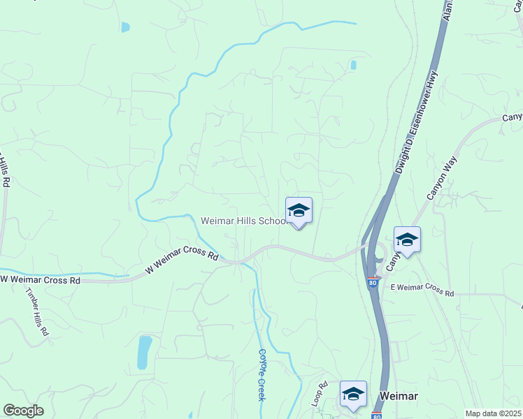 map of restaurants, bars, coffee shops, grocery stores, and more near 21205 Snooks Road in Colfax