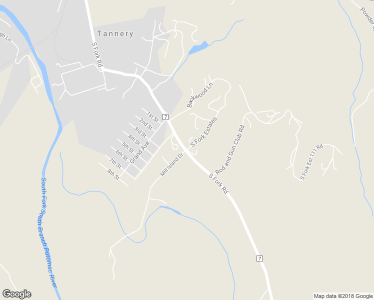 map of restaurants, bars, coffee shops, grocery stores, and more near 37 South Fork Estates in Moorefield