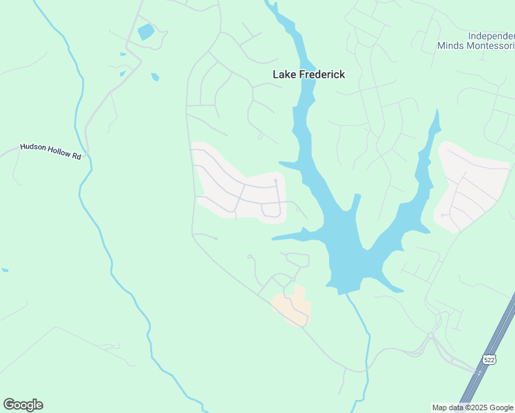 map of restaurants, bars, coffee shops, grocery stores, and more near 210 Grebe Drive in Lake Frederick