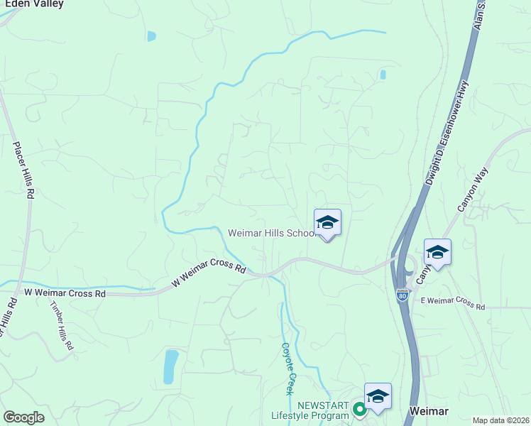 map of restaurants, bars, coffee shops, grocery stores, and more near 375 Retherford Road in Colfax