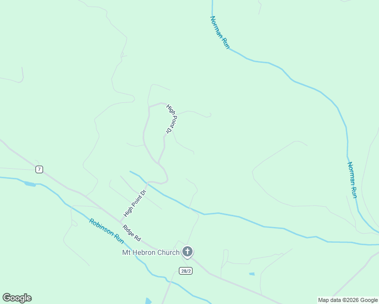 map of restaurants, bars, coffee shops, grocery stores, and more near 48 Highpoint Drive in Maysville