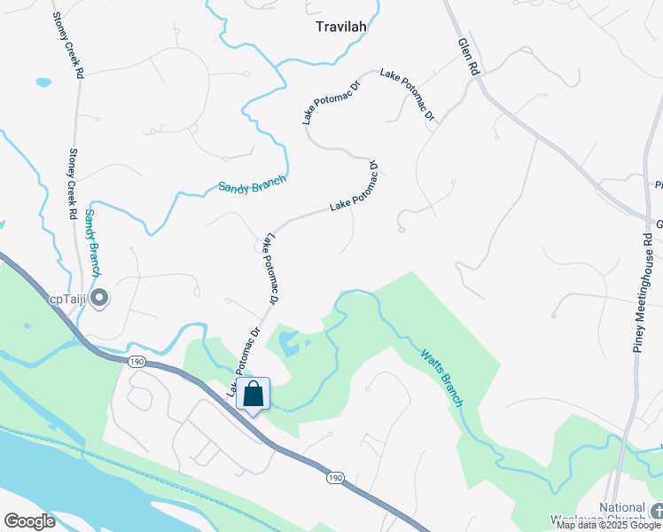 map of restaurants, bars, coffee shops, grocery stores, and more near 1 Lake Potomac Court in Potomac