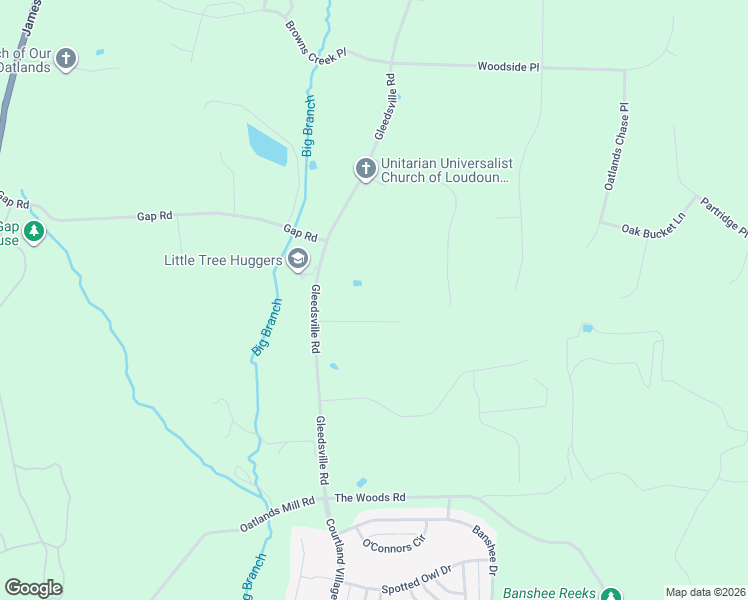 map of restaurants, bars, coffee shops, grocery stores, and more near 20644 Gleedsville Rd in Leesburg