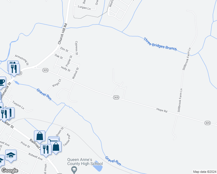 map of restaurants, bars, coffee shops, grocery stores, and more near 121 Needwood Farm Lane in Centreville