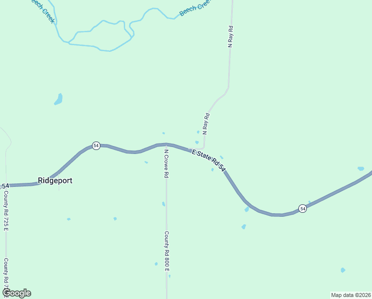 map of restaurants, bars, coffee shops, grocery stores, and more near 8076 Indiana 54 in Bloomfield