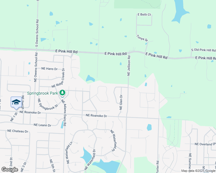 map of restaurants, bars, coffee shops, grocery stores, and more near 1221 Northeast Quail Walk Drive in Blue Springs