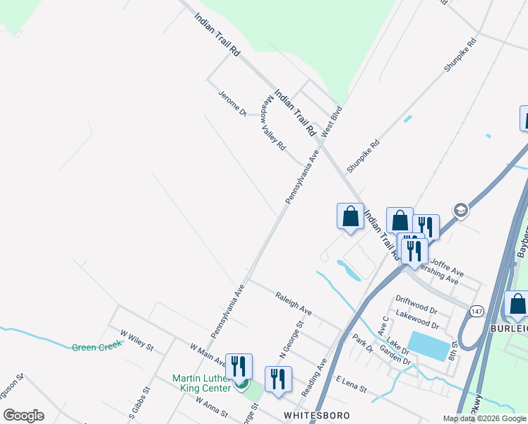 map of restaurants, bars, coffee shops, grocery stores, and more near 507 Newark Road in Middle Township