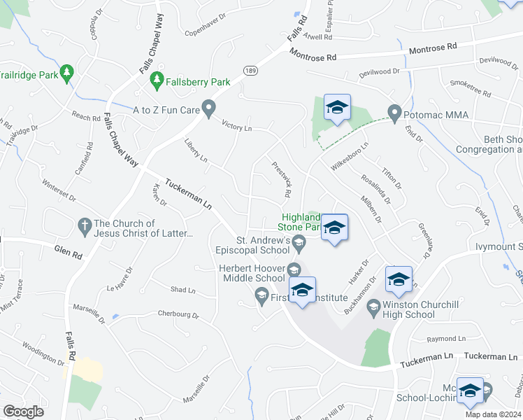 map of restaurants, bars, coffee shops, grocery stores, and more near 11706 North Bunnell Court in Rockville