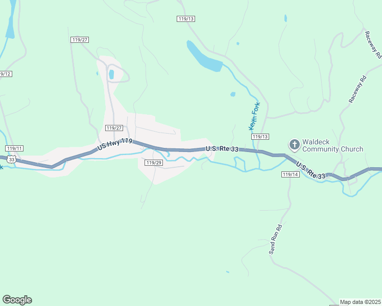 map of restaurants, bars, coffee shops, grocery stores, and more near 1447 U.S. 33 in Weston