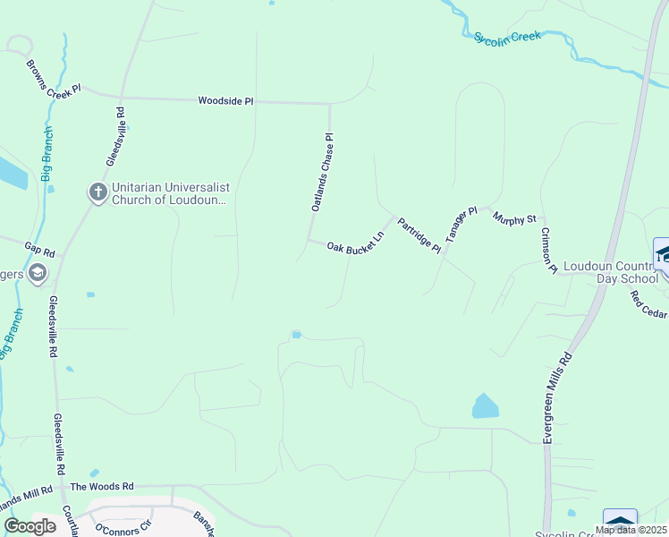 map of restaurants, bars, coffee shops, grocery stores, and more near 20561 Woodcock Court in Leesburg
