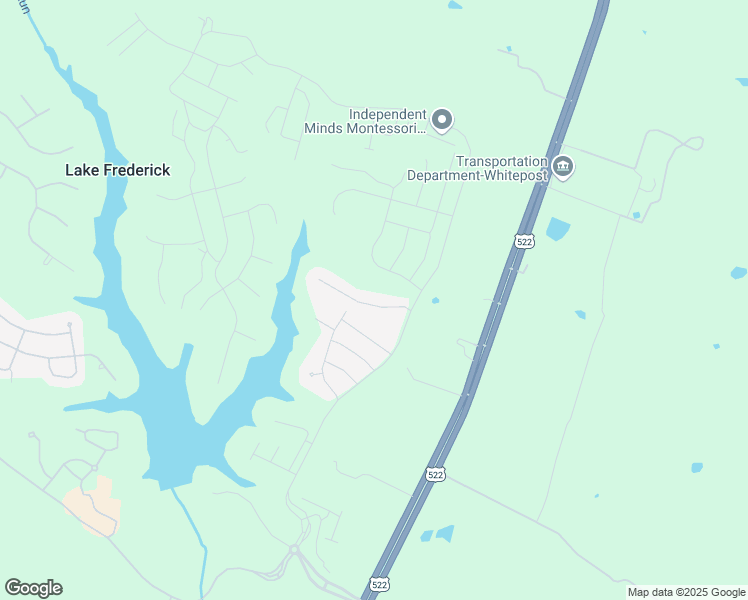 map of restaurants, bars, coffee shops, grocery stores, and more near 112 Atlantis Lane in Lake Frederick