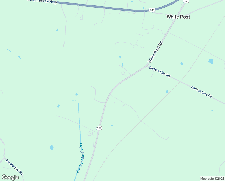 map of restaurants, bars, coffee shops, grocery stores, and more near White Post Road in White Post