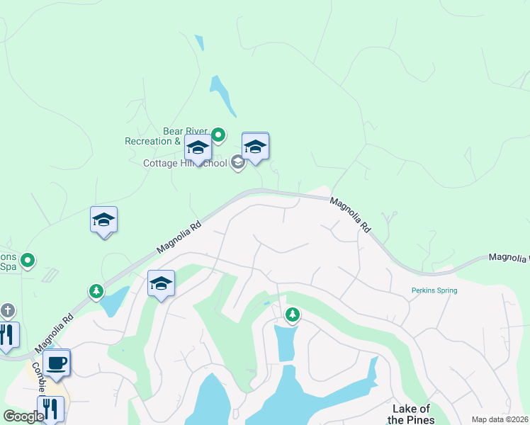 map of restaurants, bars, coffee shops, grocery stores, and more near 22510 Sunset Ridge Drive in Auburn