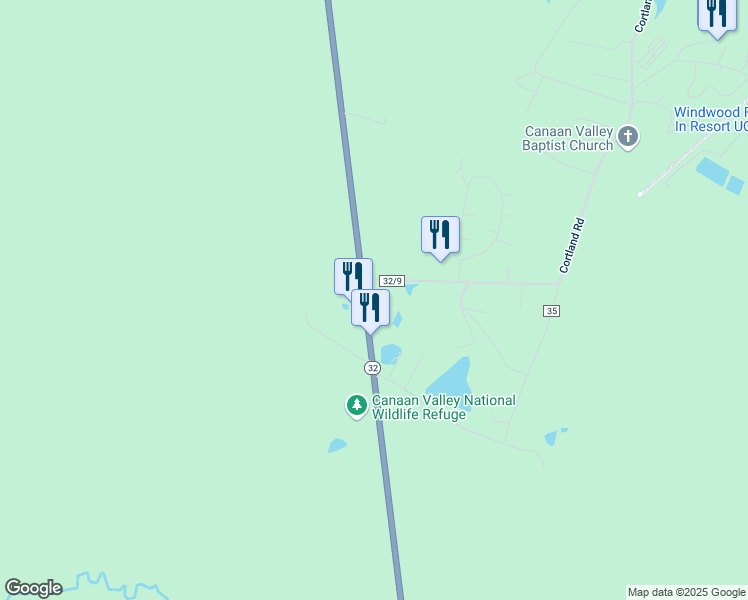 map of restaurants, bars, coffee shops, grocery stores, and more near 6526 Appalachian Highway in Davis