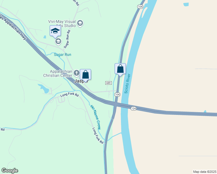 map of restaurants, bars, coffee shops, grocery stores, and more near in Jasper