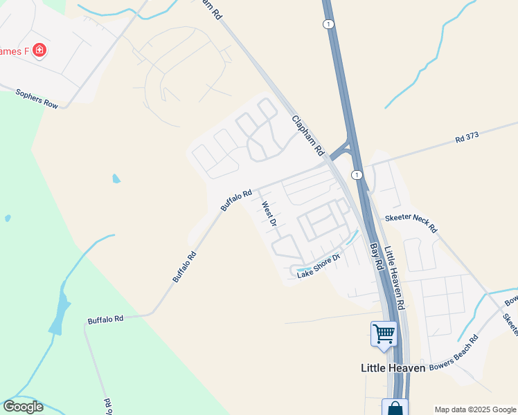 map of restaurants, bars, coffee shops, grocery stores, and more near 361 Todd Avenue in Frederica