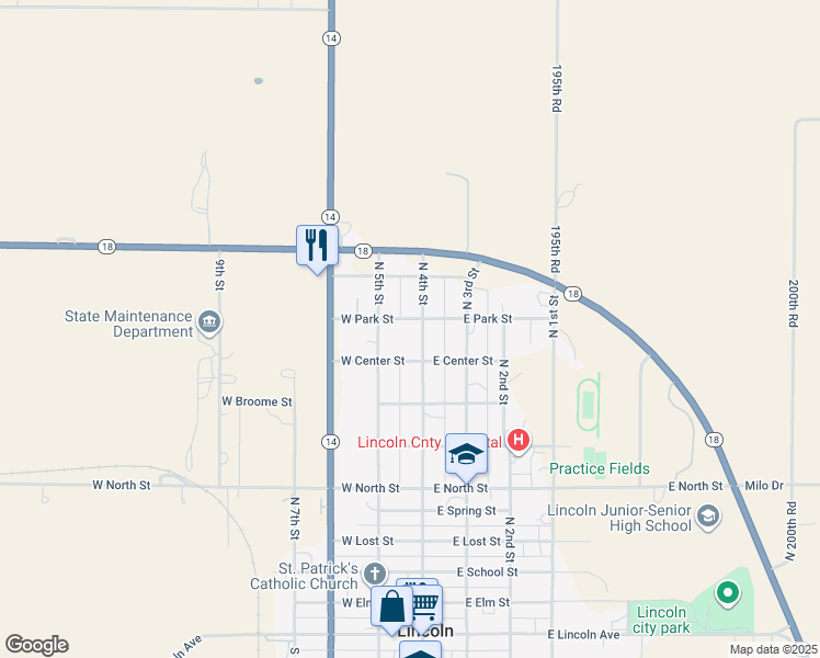 map of restaurants, bars, coffee shops, grocery stores, and more near 900-998 North 4th Street in Lincoln