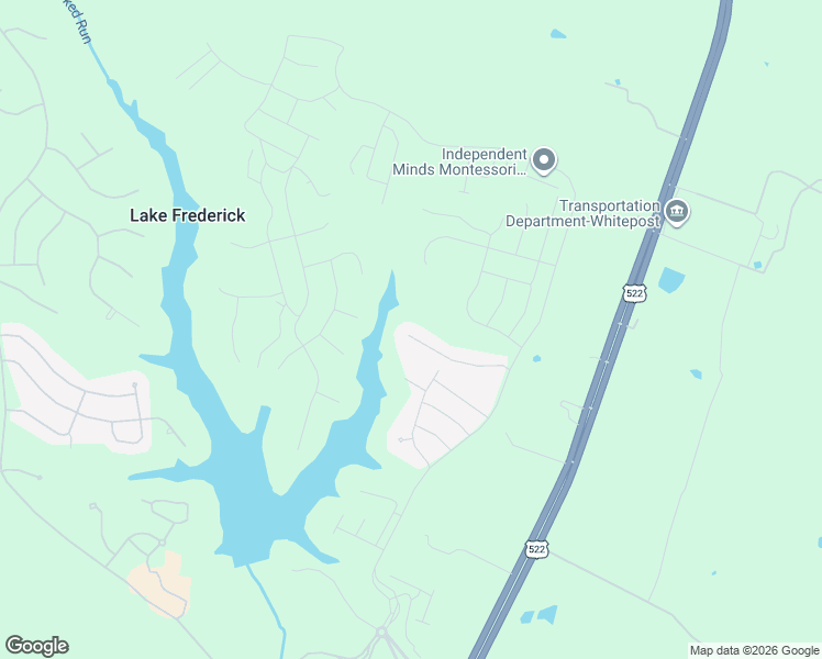 map of restaurants, bars, coffee shops, grocery stores, and more near 135 Atlantis Lane in Lake Frederick