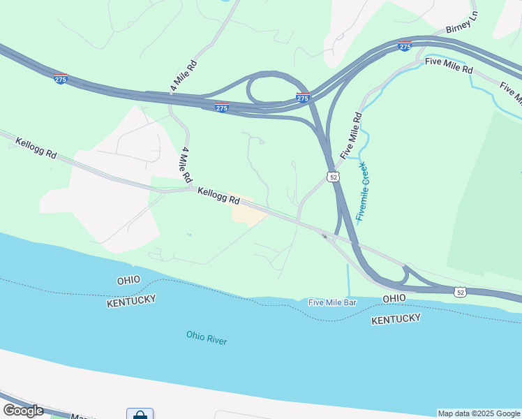 map of restaurants, bars, coffee shops, grocery stores, and more near 6744 Kellogg Road in Cincinnati