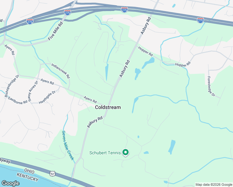 map of restaurants, bars, coffee shops, grocery stores, and more near 464 Asbury Road in Cincinnati