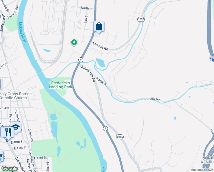 map of restaurants, bars, coffee shops, grocery stores, and more near 17 3 Mile Road in Wilder