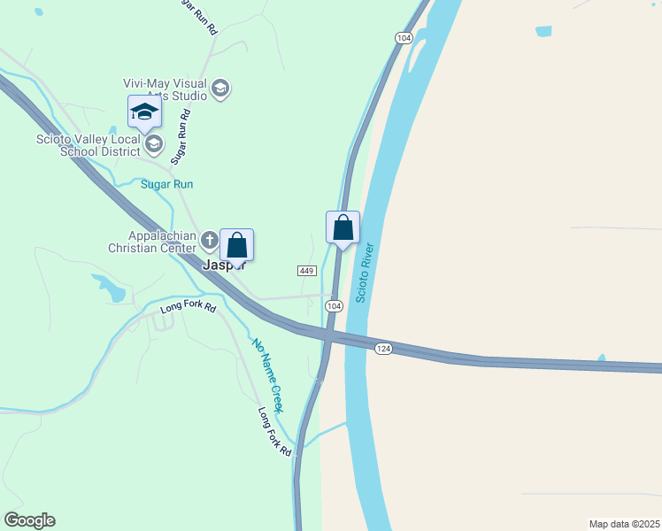 map of restaurants, bars, coffee shops, grocery stores, and more near in Jasper