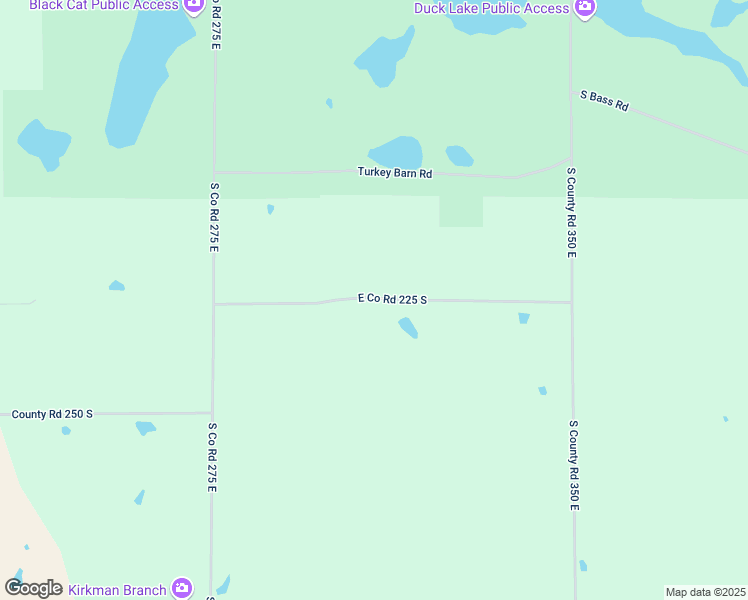 map of restaurants, bars, coffee shops, grocery stores, and more near 3066 East Co Road 225 South in Sullivan