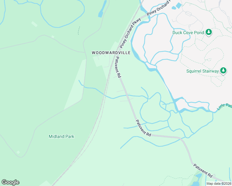 map of restaurants, bars, coffee shops, grocery stores, and more near 966 Patuxent Road in Odenton