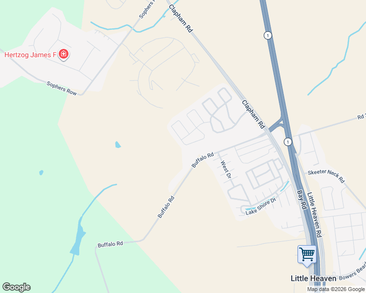 map of restaurants, bars, coffee shops, grocery stores, and more near 163 Evidence Road in Magnolia