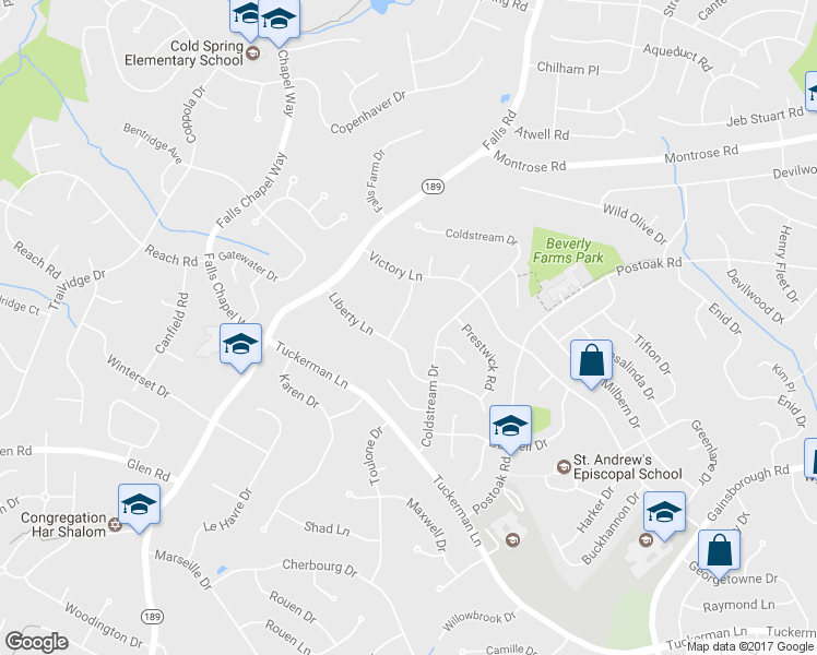 map of restaurants, bars, coffee shops, grocery stores, and more near 11905 Harmony Lane in Rockville