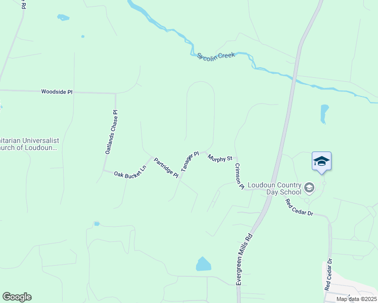 map of restaurants, bars, coffee shops, grocery stores, and more near 20503 Tanager Place in Leesburg