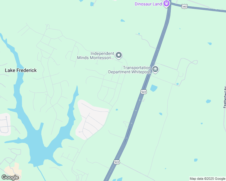 map of restaurants, bars, coffee shops, grocery stores, and more near 119 Emperor Drive in Lake Frederick