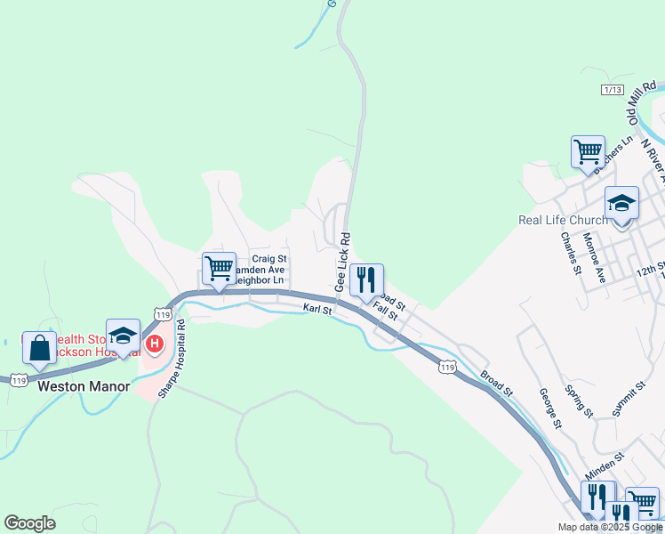 map of restaurants, bars, coffee shops, grocery stores, and more near 12 Dolan Mobile Home Park in Weston