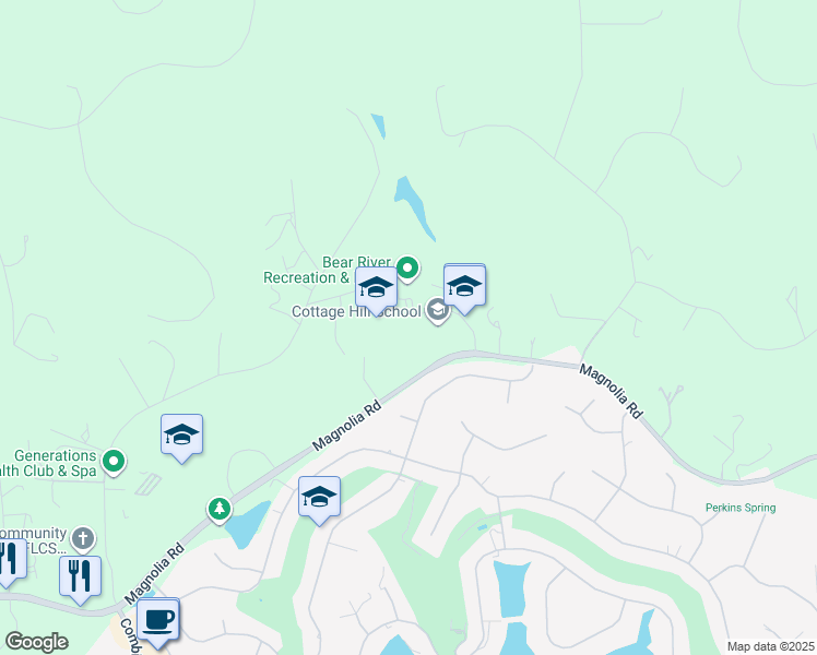 map of restaurants, bars, coffee shops, grocery stores, and more near 22600 Kingston Lane in Grass Valley