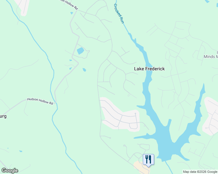 map of restaurants, bars, coffee shops, grocery stores, and more near 128 Grosbeak Ct in Lake Frederick