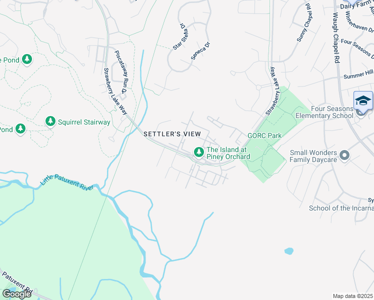 map of restaurants, bars, coffee shops, grocery stores, and more near 719 Tin Roof Court in Odenton