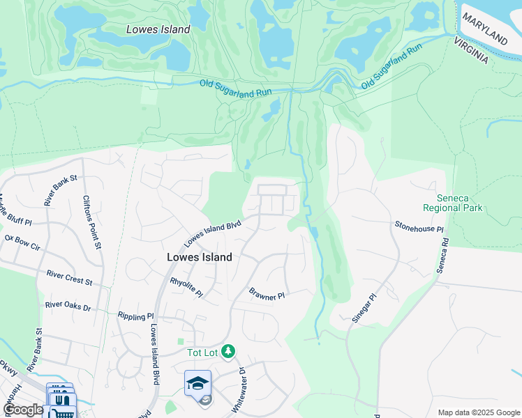map of restaurants, bars, coffee shops, grocery stores, and more near 20360 Cloverfield Terrace in Lowes Island
