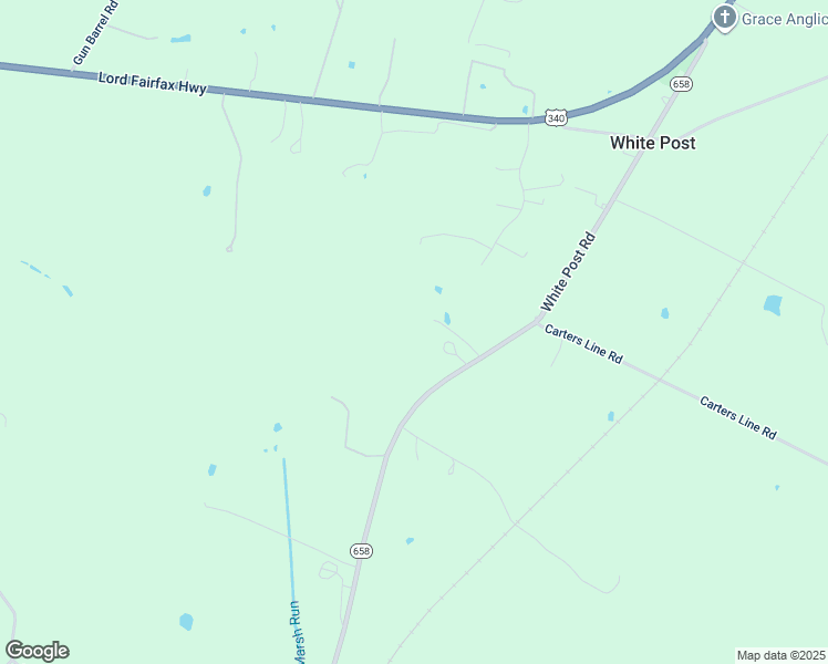 map of restaurants, bars, coffee shops, grocery stores, and more near 906 White Post Road in White Post