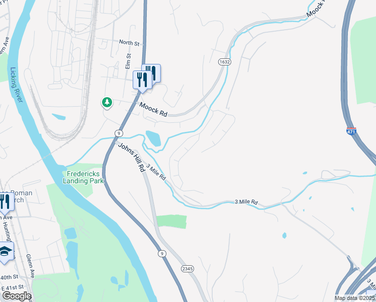 map of restaurants, bars, coffee shops, grocery stores, and more near 420 Lakeview Drive in Wilder