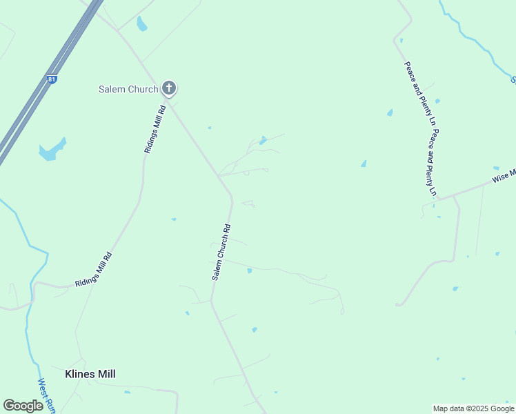 map of restaurants, bars, coffee shops, grocery stores, and more near 649 Salem Church Road in Stephens City