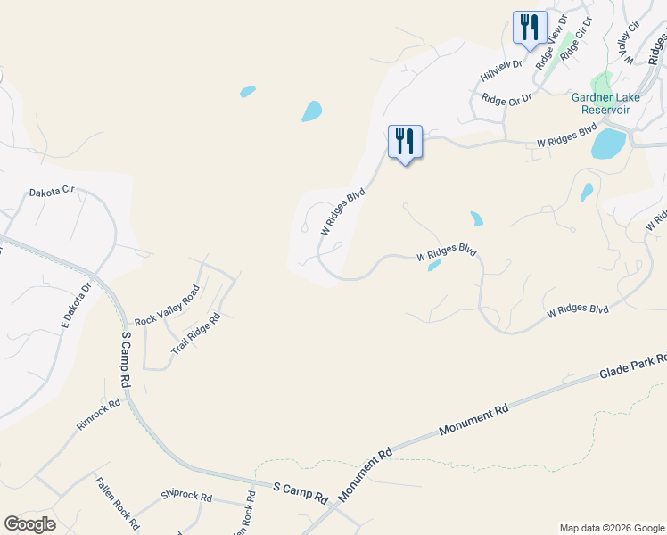 map of restaurants, bars, coffee shops, grocery stores, and more near 323 Hearthstone Court in Grand Junction