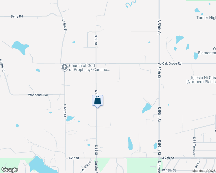 map of restaurants, bars, coffee shops, grocery stores, and more near 6133 Oak Grove Road in Kansas City