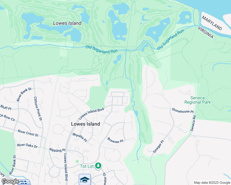 map of restaurants, bars, coffee shops, grocery stores, and more near 47788 Scotsborough Square in Sterling