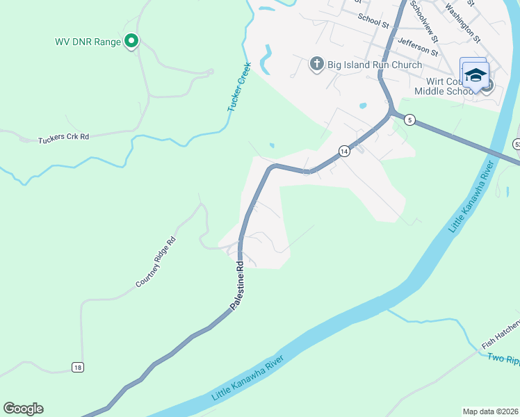 map of restaurants, bars, coffee shops, grocery stores, and more near 608 Palestine Road in Elizabeth