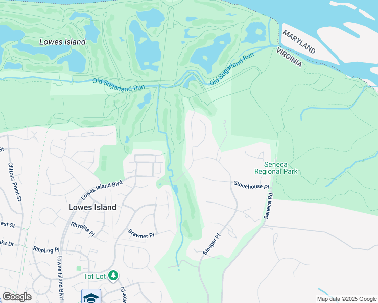 map of restaurants, bars, coffee shops, grocery stores, and more near 20281 Water Mark Place in Sterling