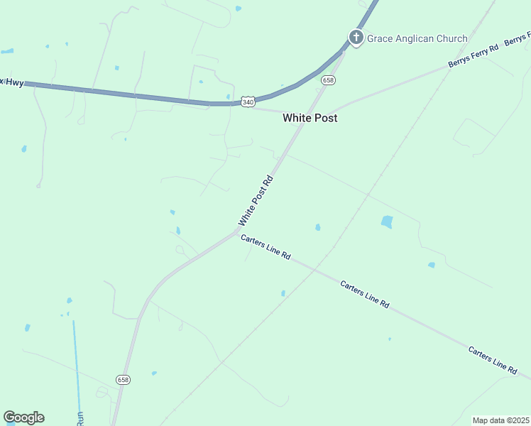 map of restaurants, bars, coffee shops, grocery stores, and more near 7 Battletown Drive in Berryville