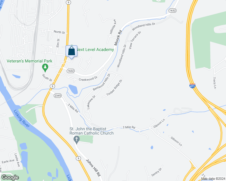 map of restaurants, bars, coffee shops, grocery stores, and more near 97 Timber Ridge Drive in Wilder