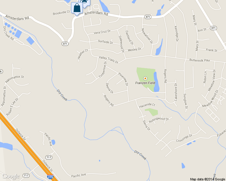 map of restaurants, bars, coffee shops, grocery stores, and more near 822 Deena Drive in Villa Hills