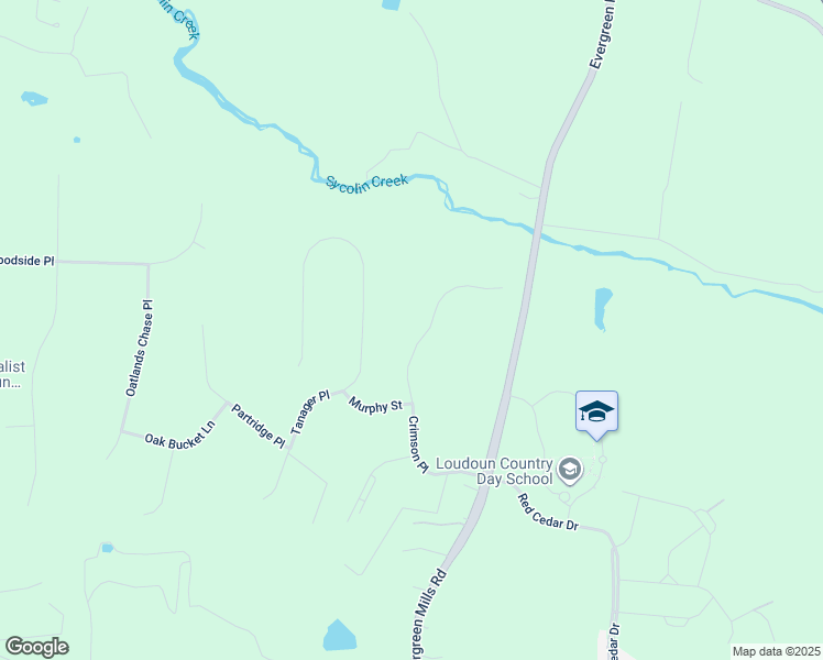 map of restaurants, bars, coffee shops, grocery stores, and more near 20429 Crimson Pl in Leesburg