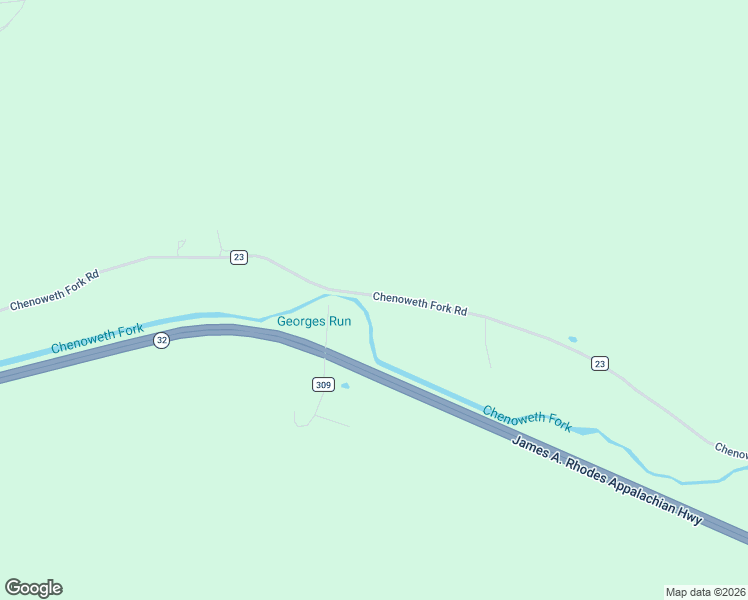 map of restaurants, bars, coffee shops, grocery stores, and more near 6736 Chenoweth Fork Road in Piketon